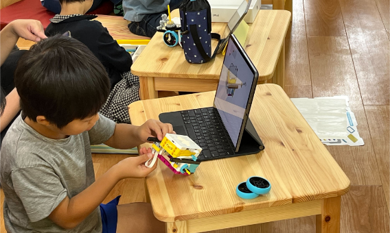 ロボットプログラミング エンジョイクラスの様子